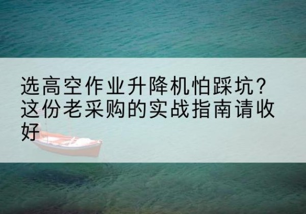 青县高空作业升降机厂家推荐-选高空作业升降机怕踩坑？这份老采购的实战指南请收好